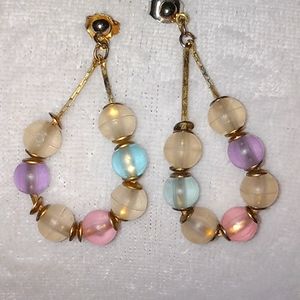 Retro dangle earrings